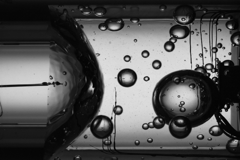 Experiment with bubbles