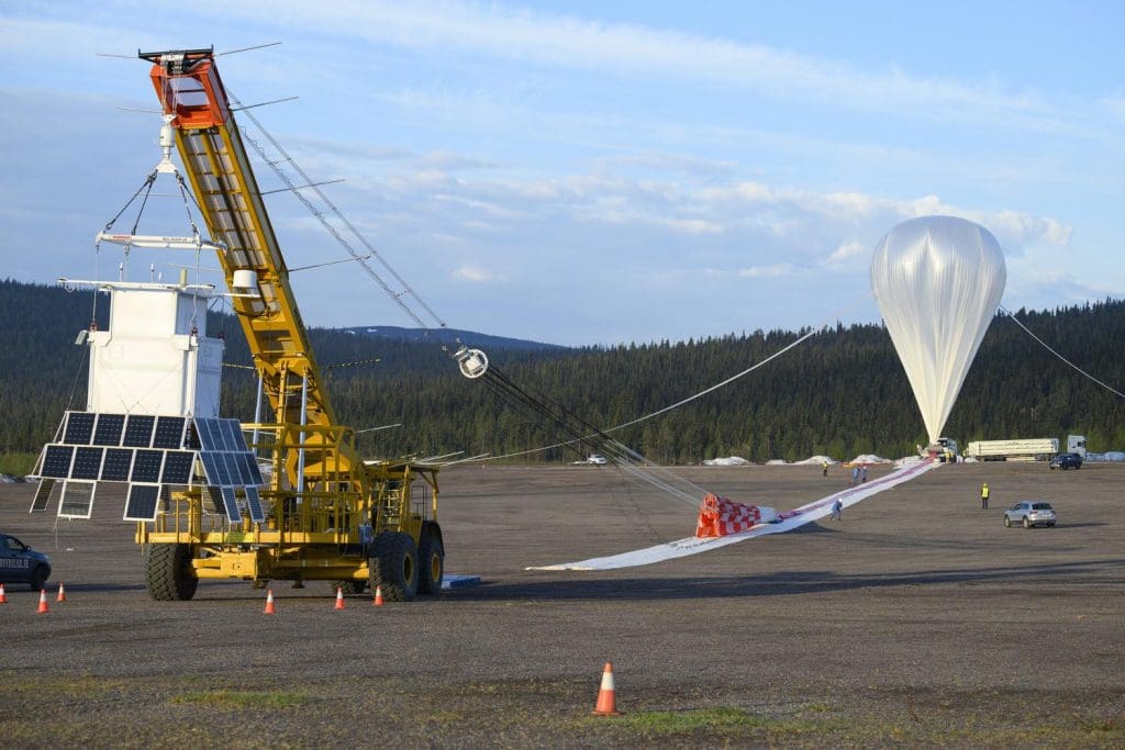 HELIX balloon launch at Esrange